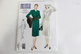 1940s Reissue Vogue Vintage 2198 Sewing Pattern, Women's Top and Skirt, UNCUT