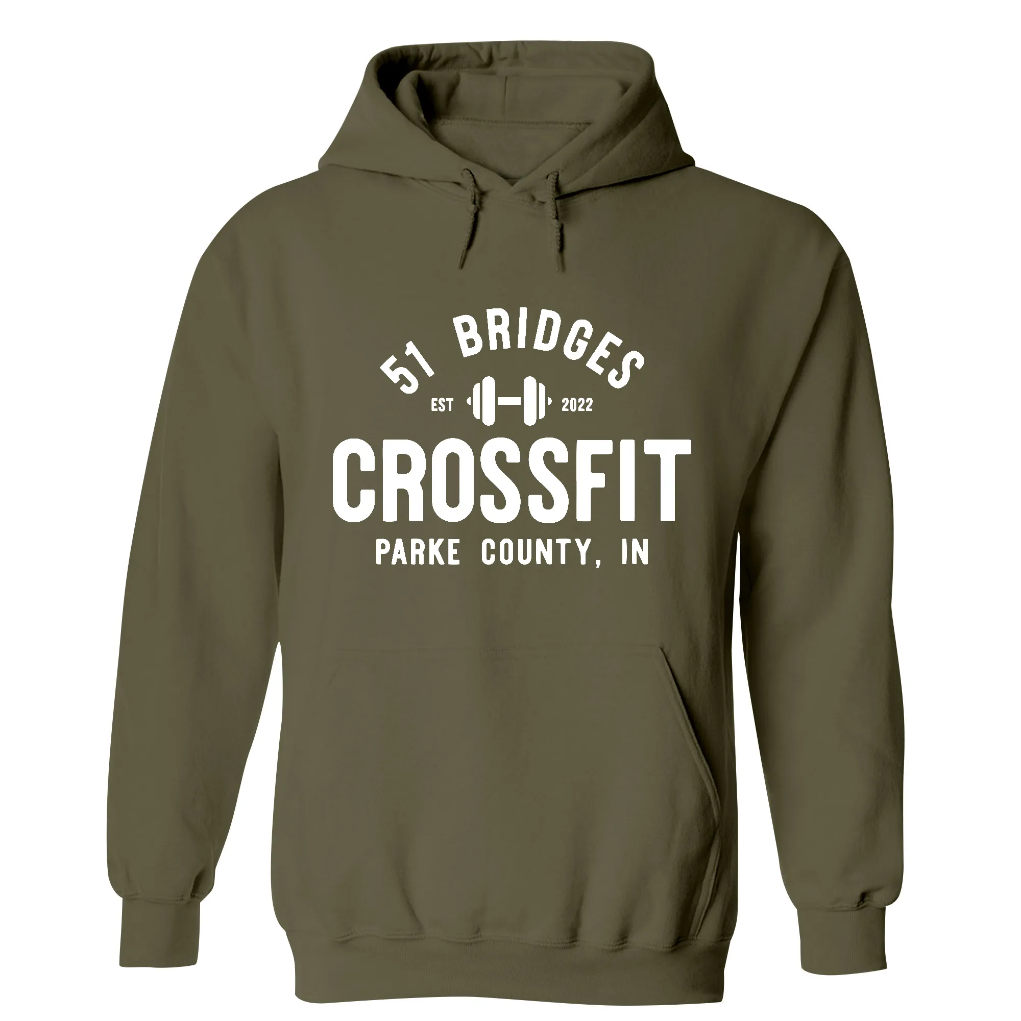 51 Bridges CrossFit Stacked Mens - Hoodie