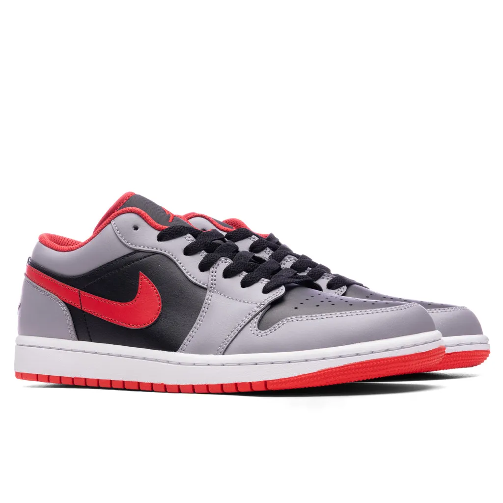 Air Jordan 1 Low - Black/Fire Red/Cement Grey