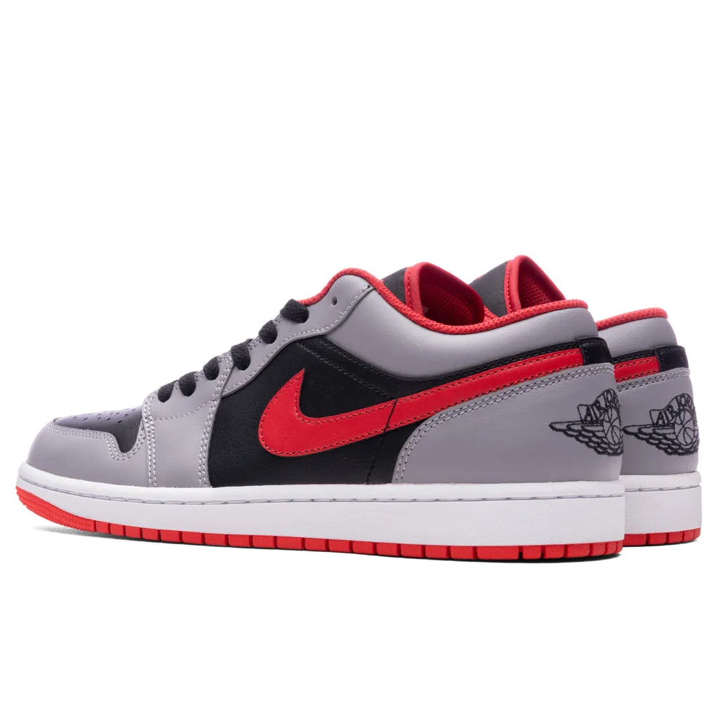 Air Jordan 1 Low - Black/Fire Red/Cement Grey