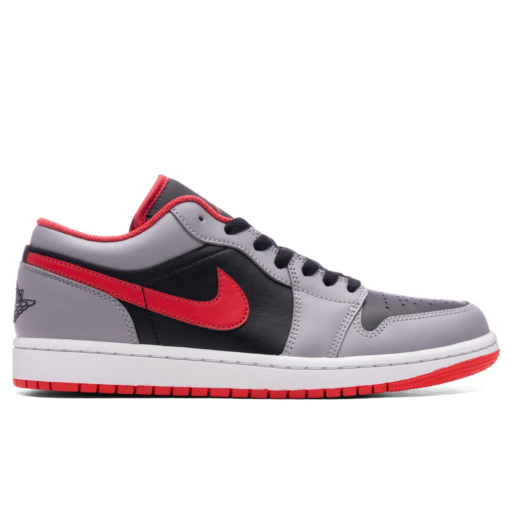 Air Jordan 1 Low - Black/Fire Red/Cement Grey