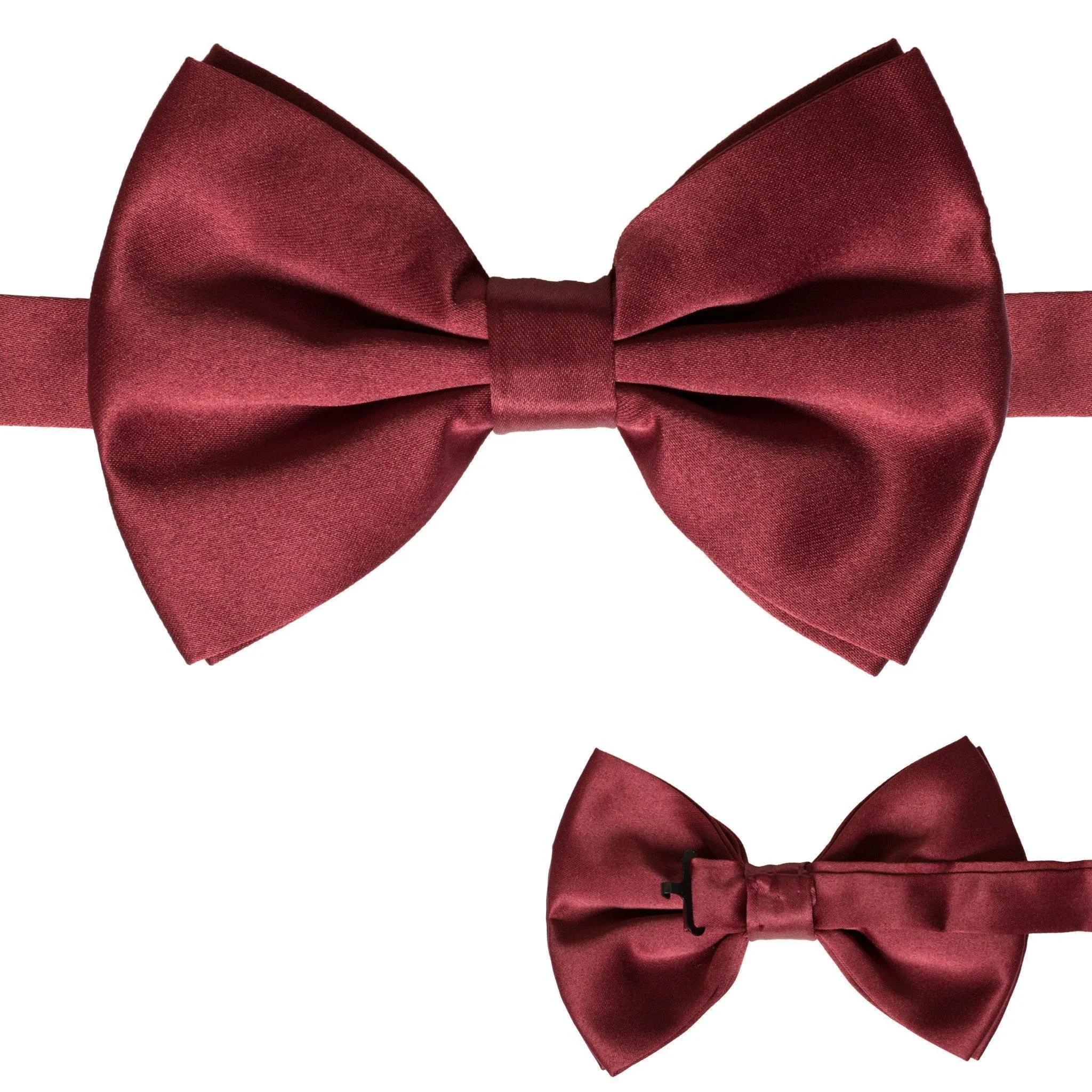 Axis Burgundy Adjustable Satin Bowtie