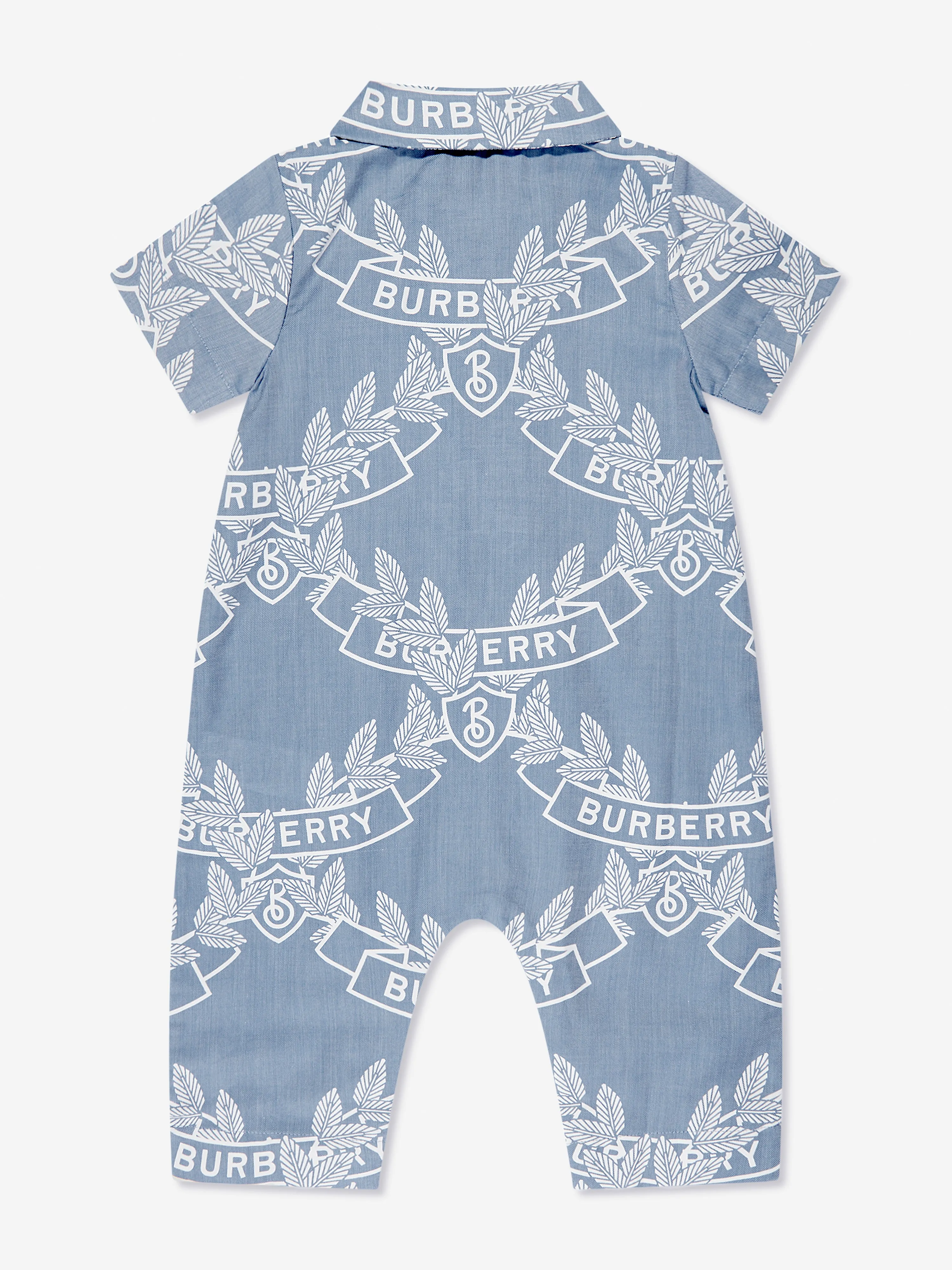 Baby Boys Andreas Crest Romper in Blue