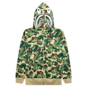 Bape Art Camo Shark Hoodie - Green