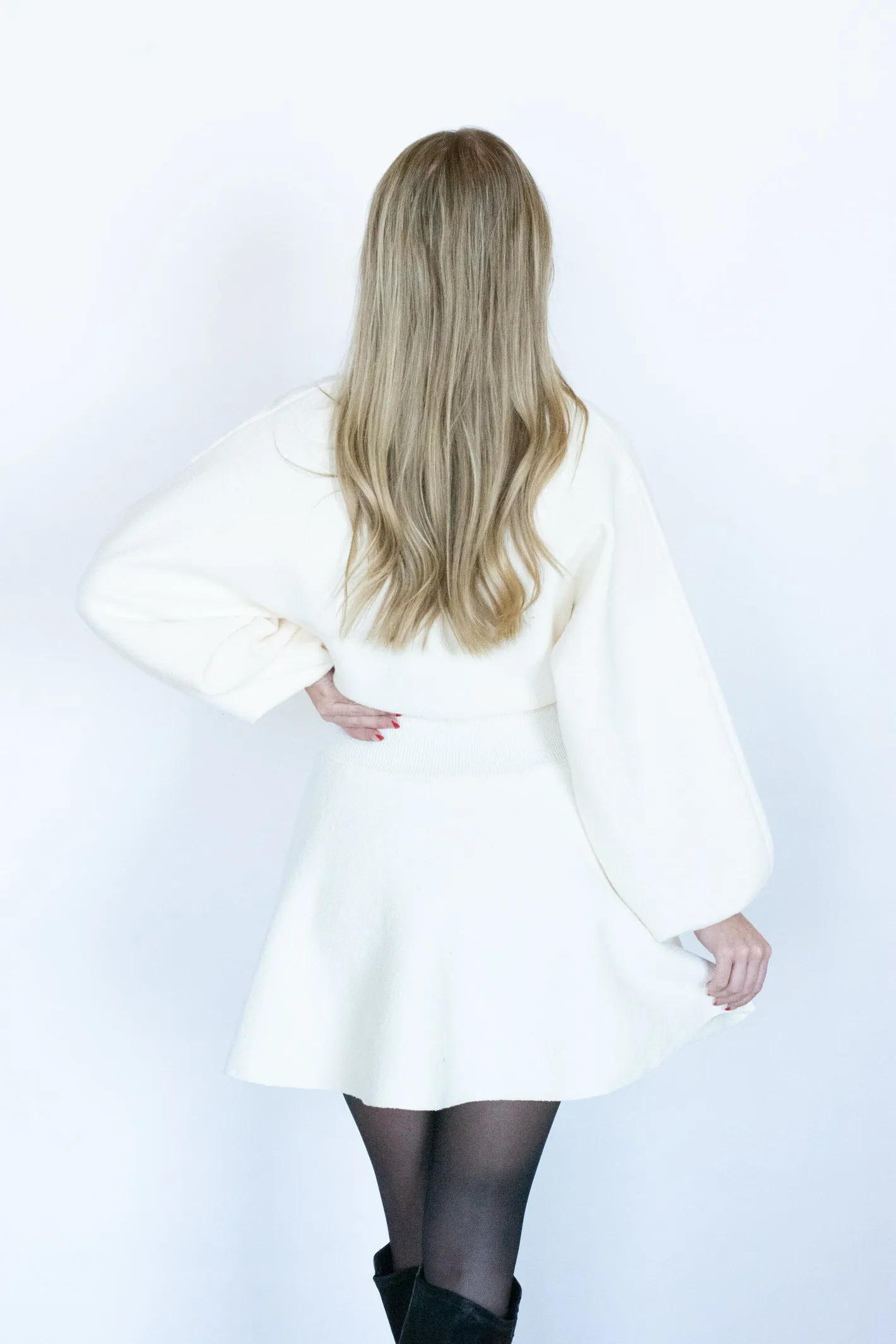 Be Thankful Cream Sweater Dress