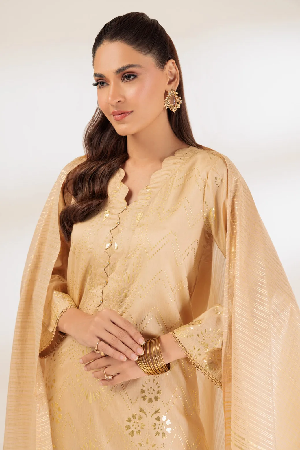 BEIGE-VISCOSE-3 PIECE (BPS5243P19)