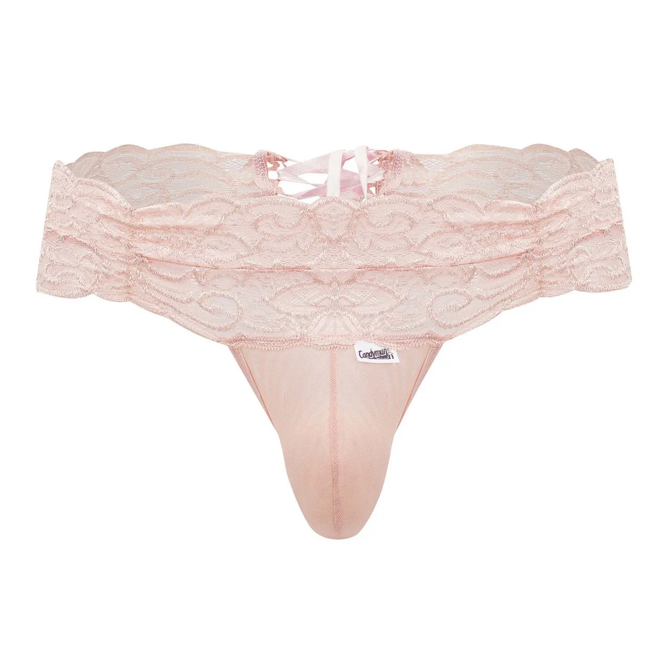 CandyMan 99595X Lace Thongs Color Rose