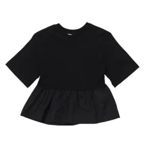 Embellished Logo Taffeta T-shirt