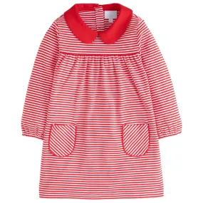 Evelyn Dress - Red Stripe