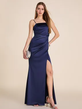 Fitted Stretch Satin Gown