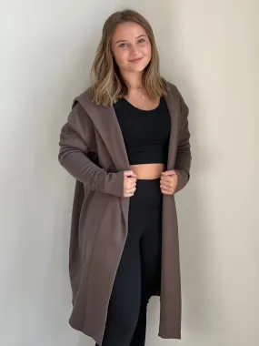 Heidi Open Front Hooded Cardigan