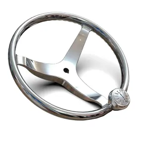 Lewmar 3 Spoke 13.5 Steering Wheel w/Power-Grip Knob [89700820]