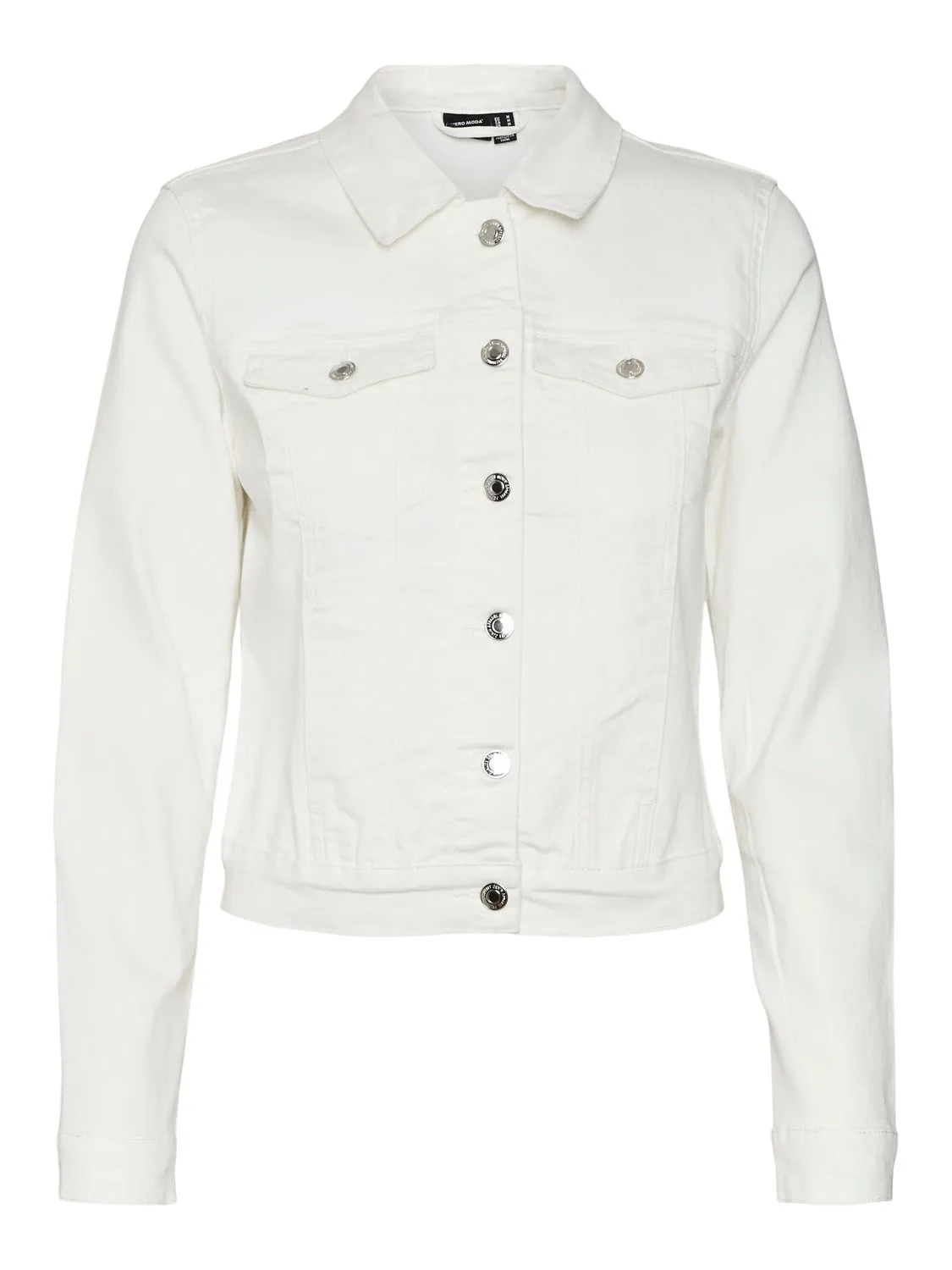 Luna Slim Denim Jacket - White