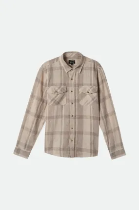 Memphis Linen Blend L/S Shirt - Whitecap/Cinder Grey