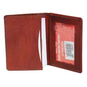 Men's Genuine Leather Bi-Fold Wallet Supplier - Burgundy