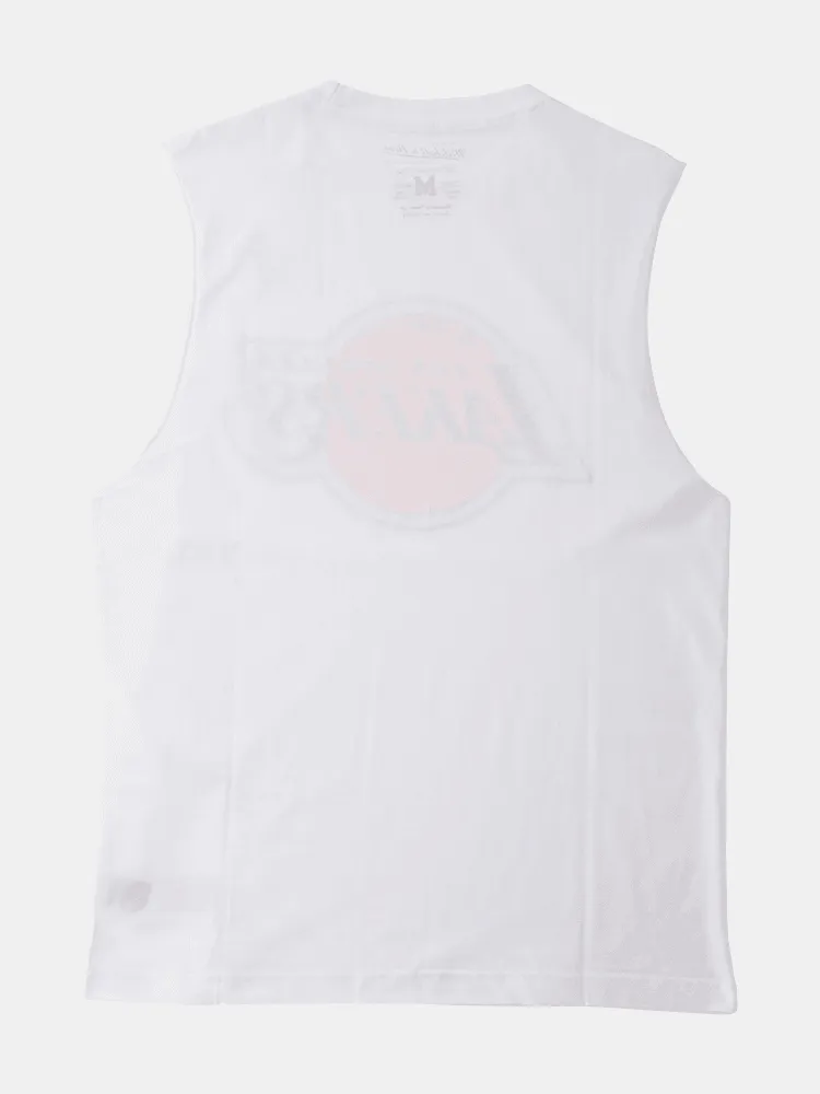 Mitchell & Ness LA Lakers Retro Muscle Tank - White