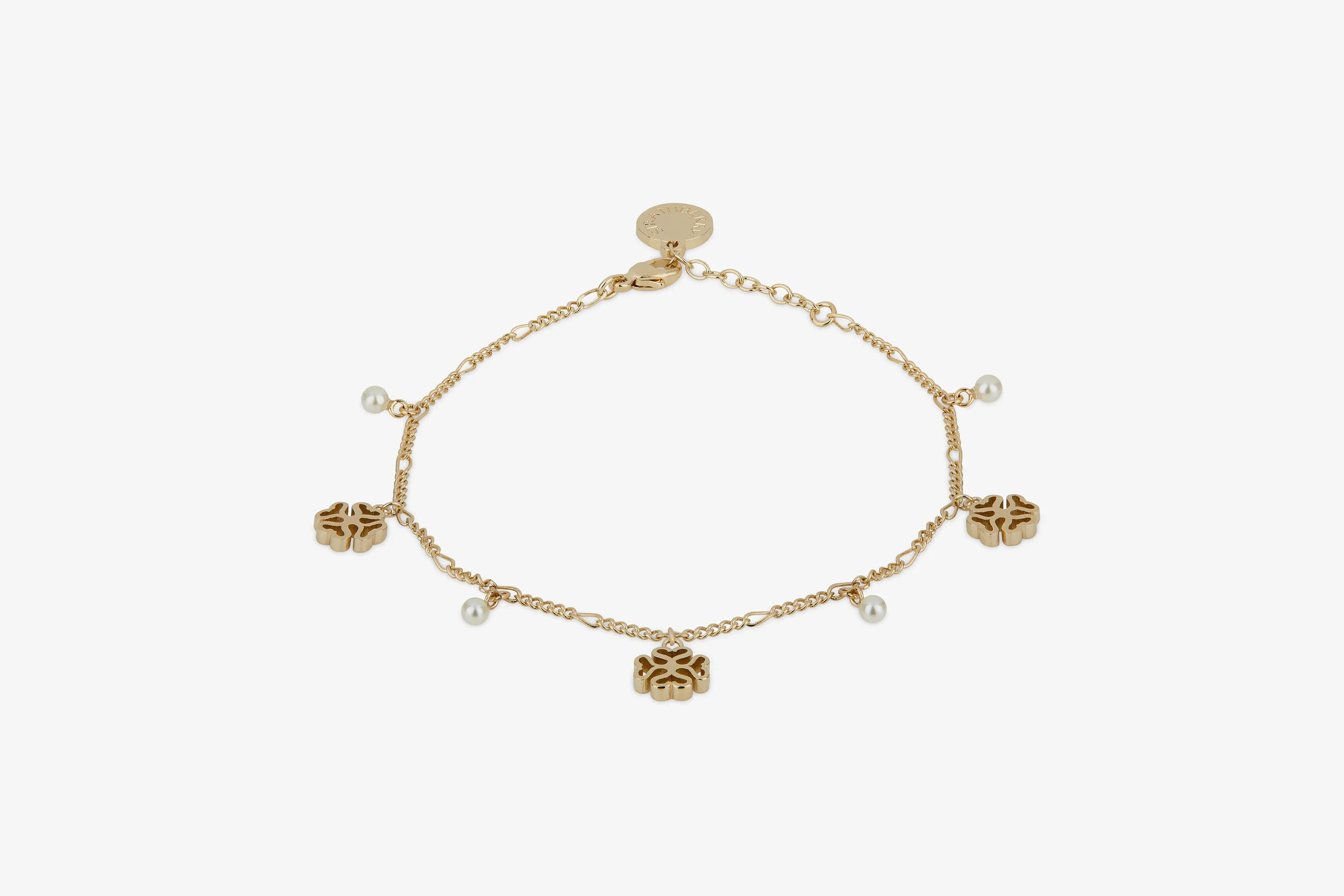 Monogram Bracelet - 22 Carat Gold Gilded