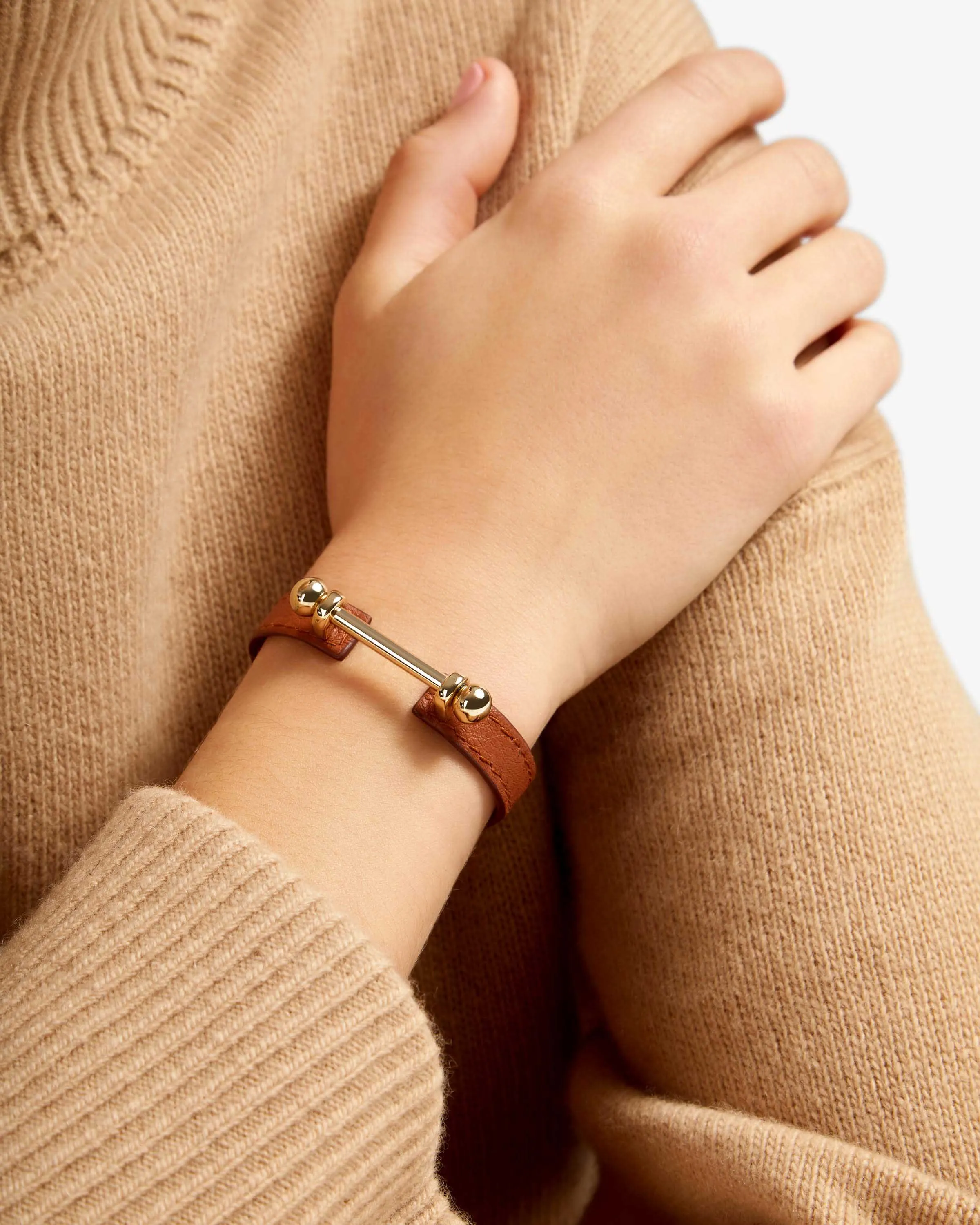 Music Bar Bracelet - Chestnut