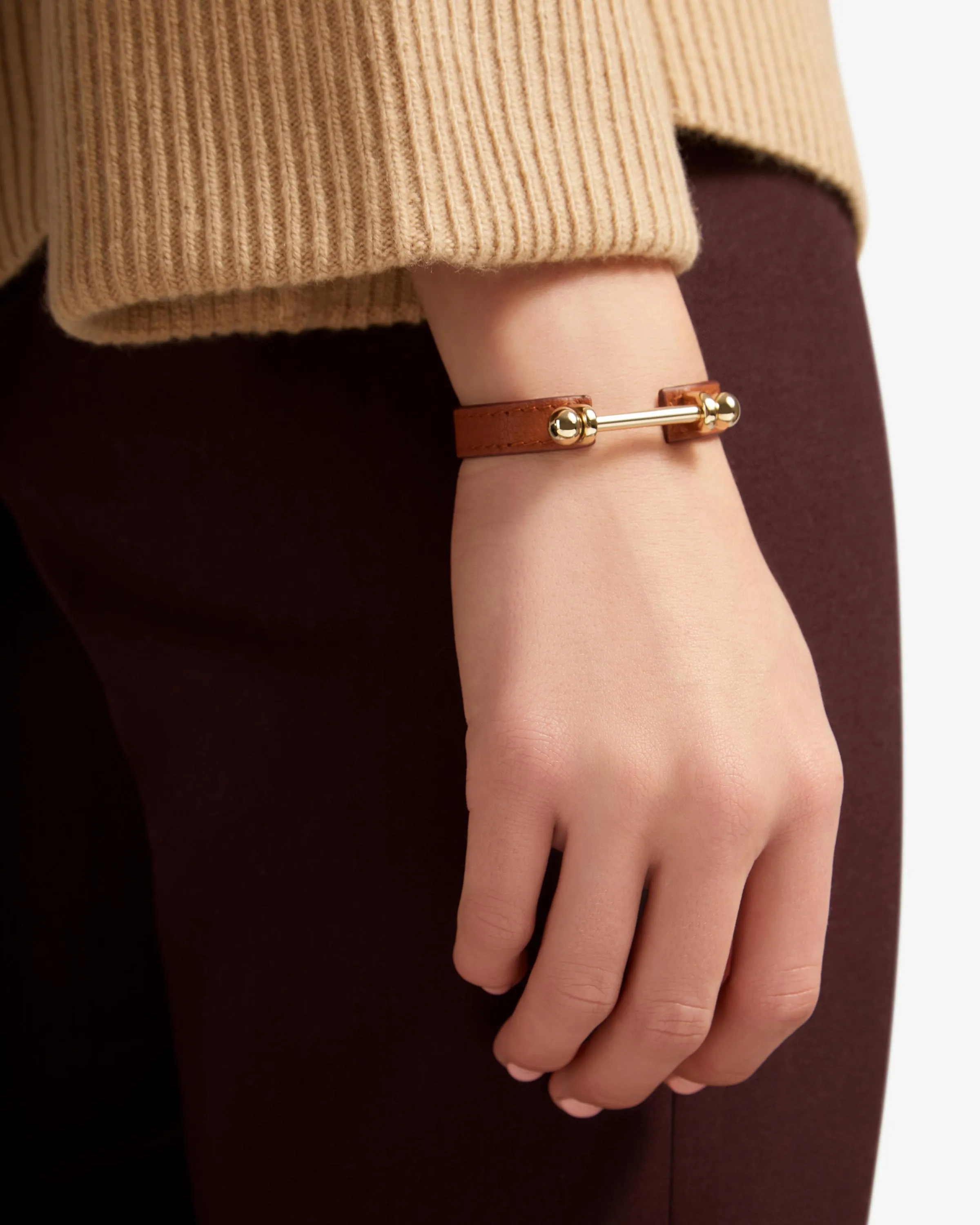 Music Bar Bracelet - Chestnut