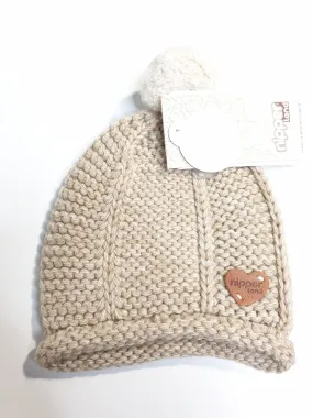 Nipperland mütze mit Pom Pom-6709-Beige