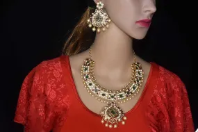 Pachi Kundan Necklace