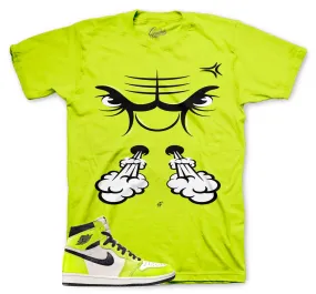 Retro 1 Visionaire Volt Raging Face Shirt