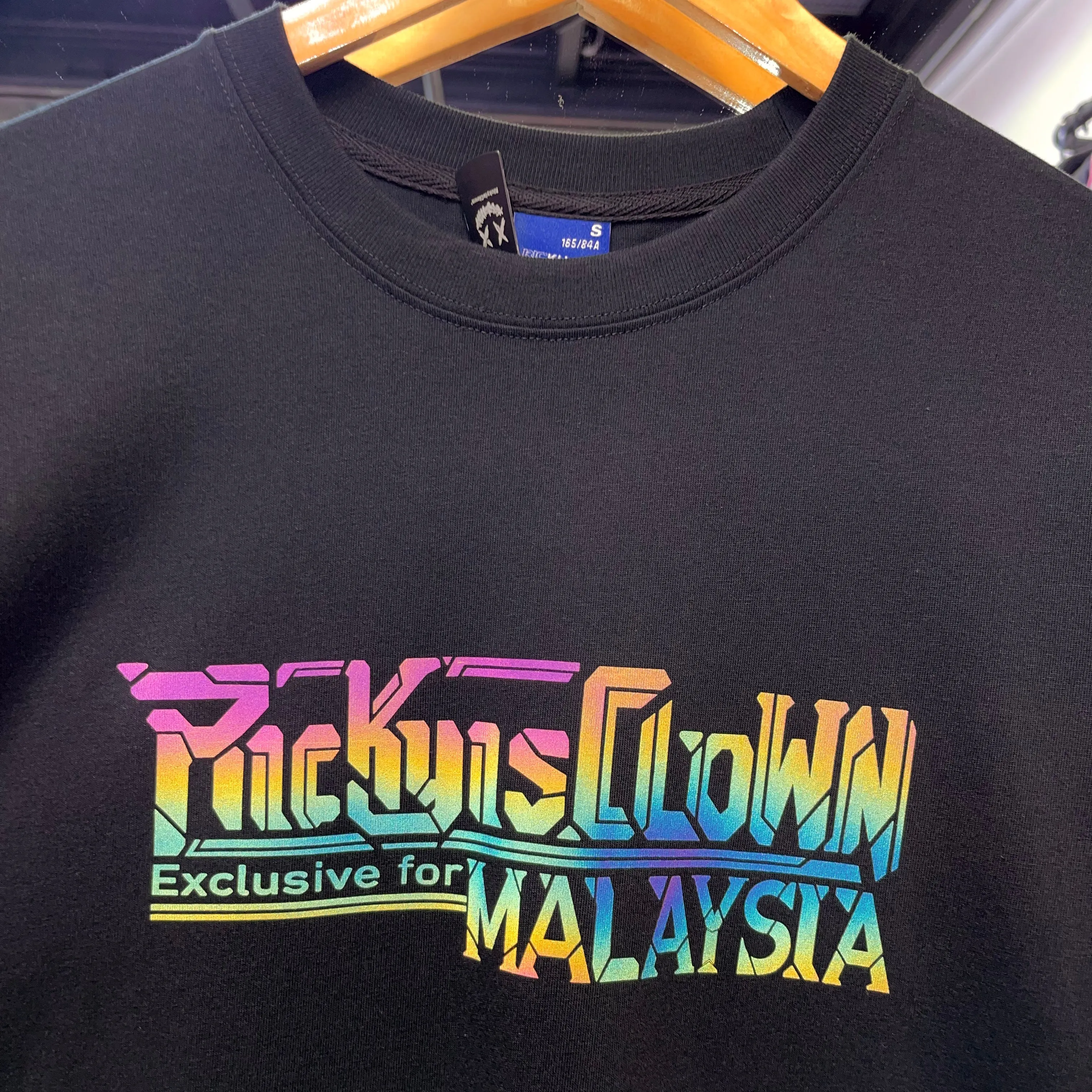 Rickyisclown [RIC] Reflective Gundam Smiley Tee Black Malaysia Exclusive we