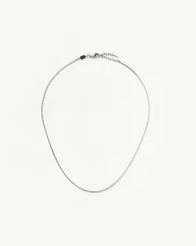 Savi Asymmetric Square Snake Chain Necklace