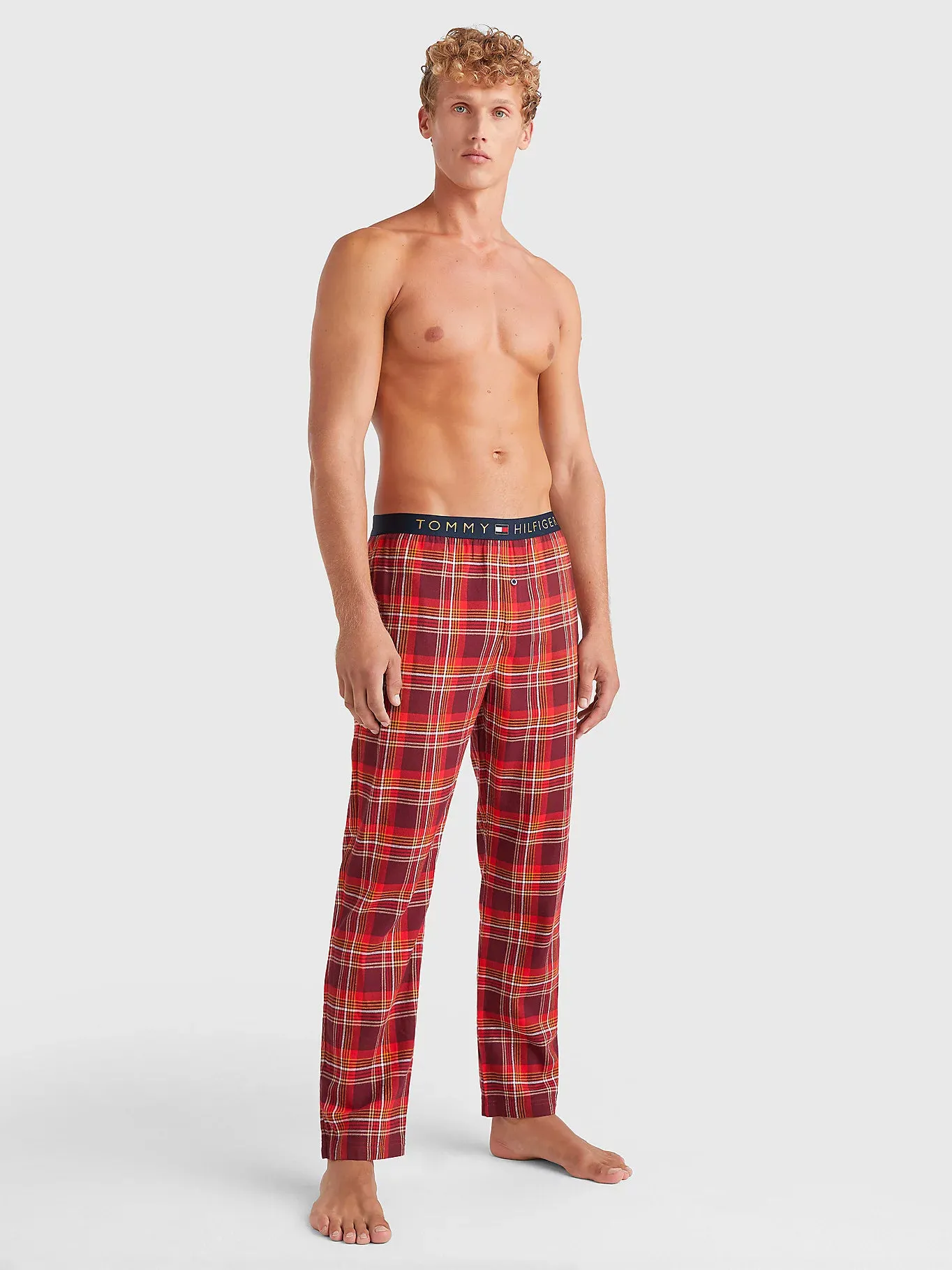 Tommy Hilfiger Mens Check Flannel Pant/ PJ Bottoms