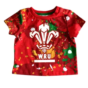 Wales Rugby 21/22 Infants Splatter T-Shirt